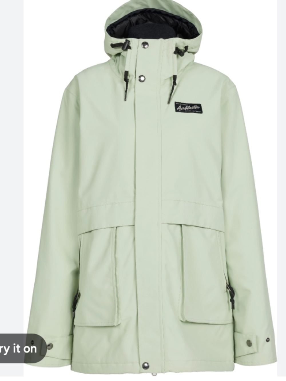 Airblaster Large L Nicolette snowboard jacket matcha green ski